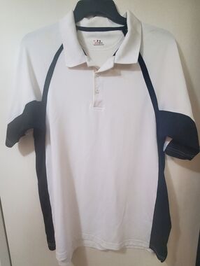 Under Armour Men’s White & Black Performance Polo